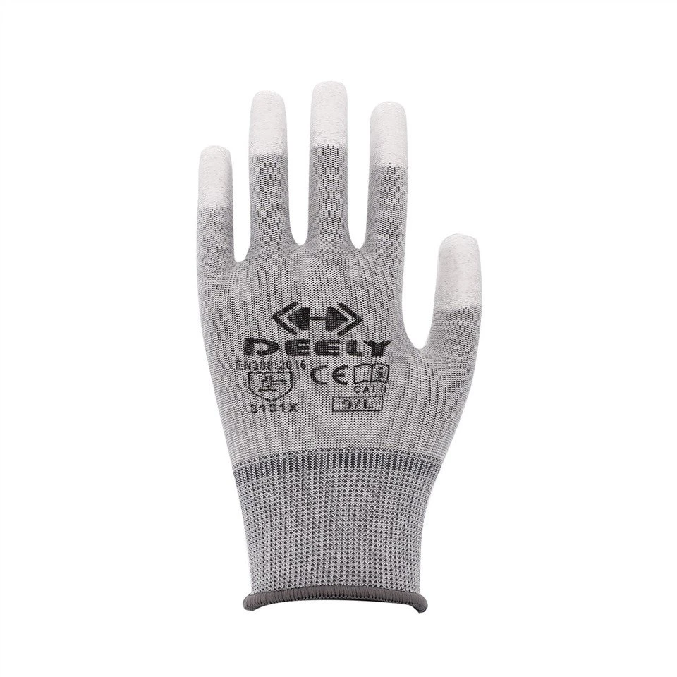 Polyester Carbon Fiber White PU Fingertips Ingwanti Miksijin