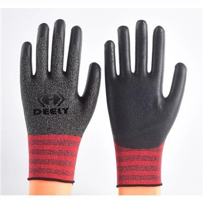 Iswed Griż Nylon Spandex Mgħottija Nitrile Fowm Ingwanta Miksija