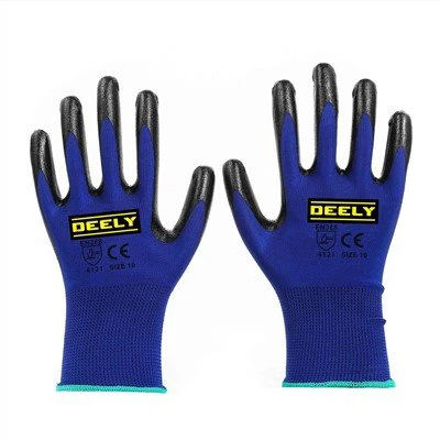 Ingwanti miksija bla xkiel tal-poliester nitrile blu skur